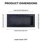 Classic Black Wood Shadown Box Frame with Acrylic Front - Dark Grey Suede Backing, 30 Sizes
